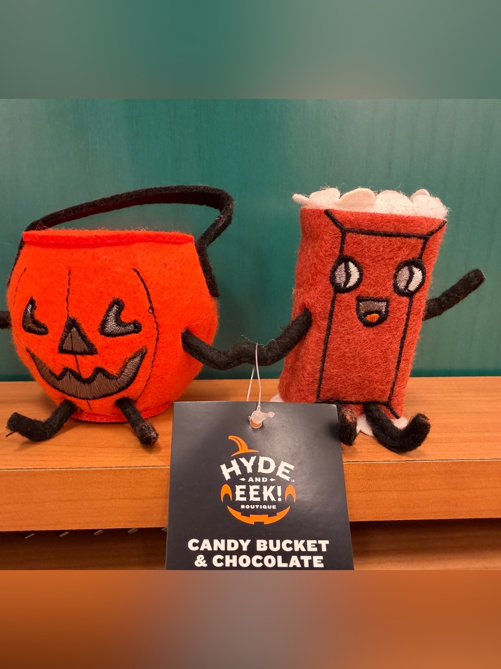 New Target Hyde Eek Halloween 2026 Candy Bucket & Chocolate Bar Felt Duo Pair